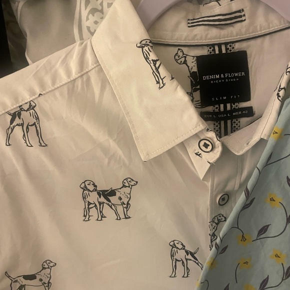 Woven designer button shirts, amazing prints for collectors - Picture 3 of 3